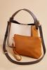  Colorblock Satchel And Wallet Set