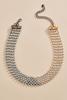  Two Tone Rhinestone Necklace