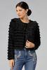  Caché Velvet Fringe Jacket