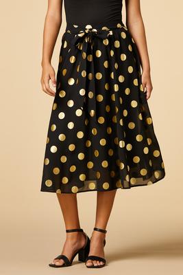 foil over midi skirt