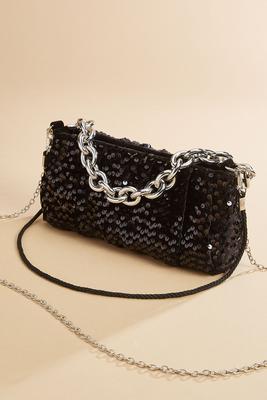 chunky chain sequin bag