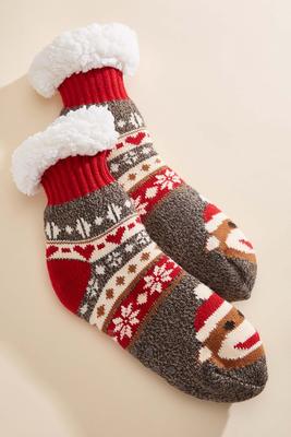 snow monkey hugger socks