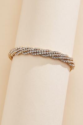 twisted rhinestone bracelet