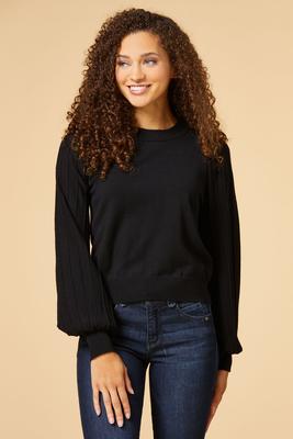 pleat flash sweater