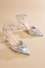  Iridescent Bow Stiletto Heels