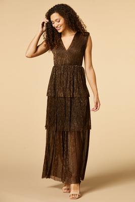the golden tiers maxi dress