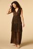  The Golden Tiers Maxi Dress