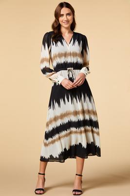 neutral territory midi dress