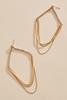  Layered Rhinestone Chain Earrings