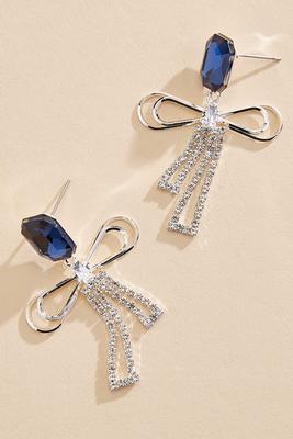 delicate dangly bow earrings