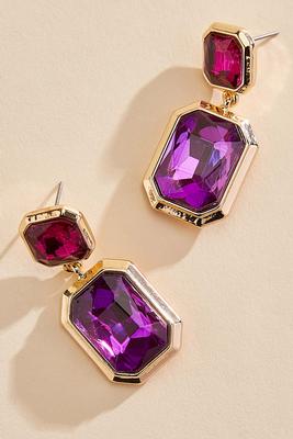 tiered stone earrings