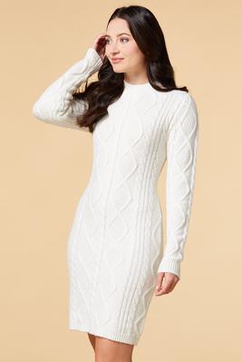 fresh cut sweater dress