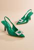  Bling Patent Slingback Heels
