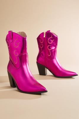 metallic cowgirl boots