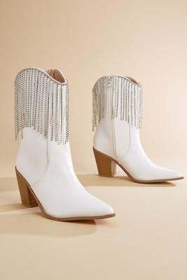 rhinestone fringe boots