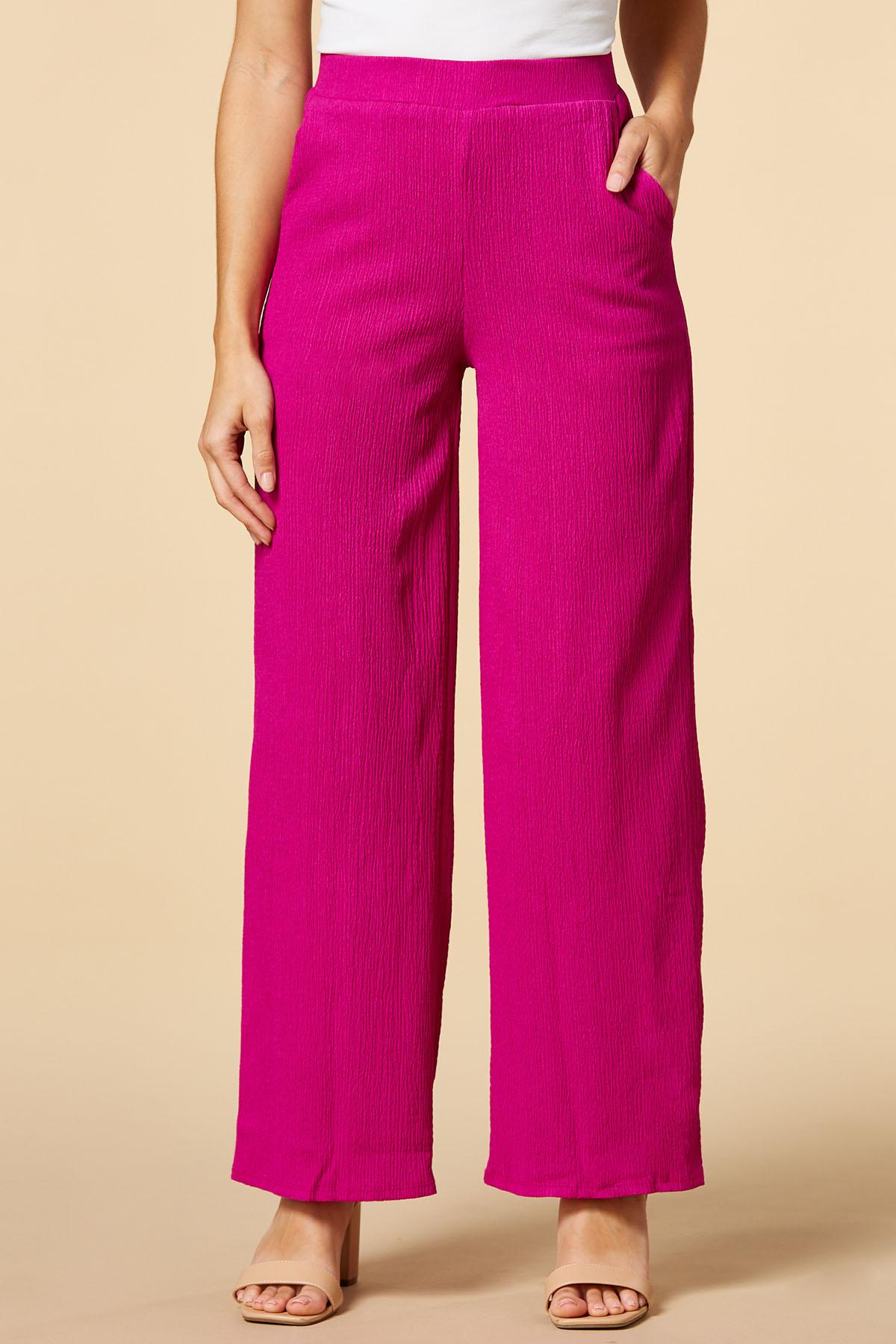 Versona  crinkle cut pants-pink