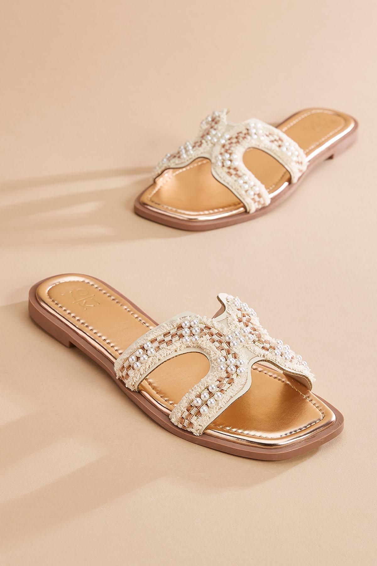 【PORTERNA】Hane split sandals Huzar Cutout Sandals in electric pink | Ramy Brook
