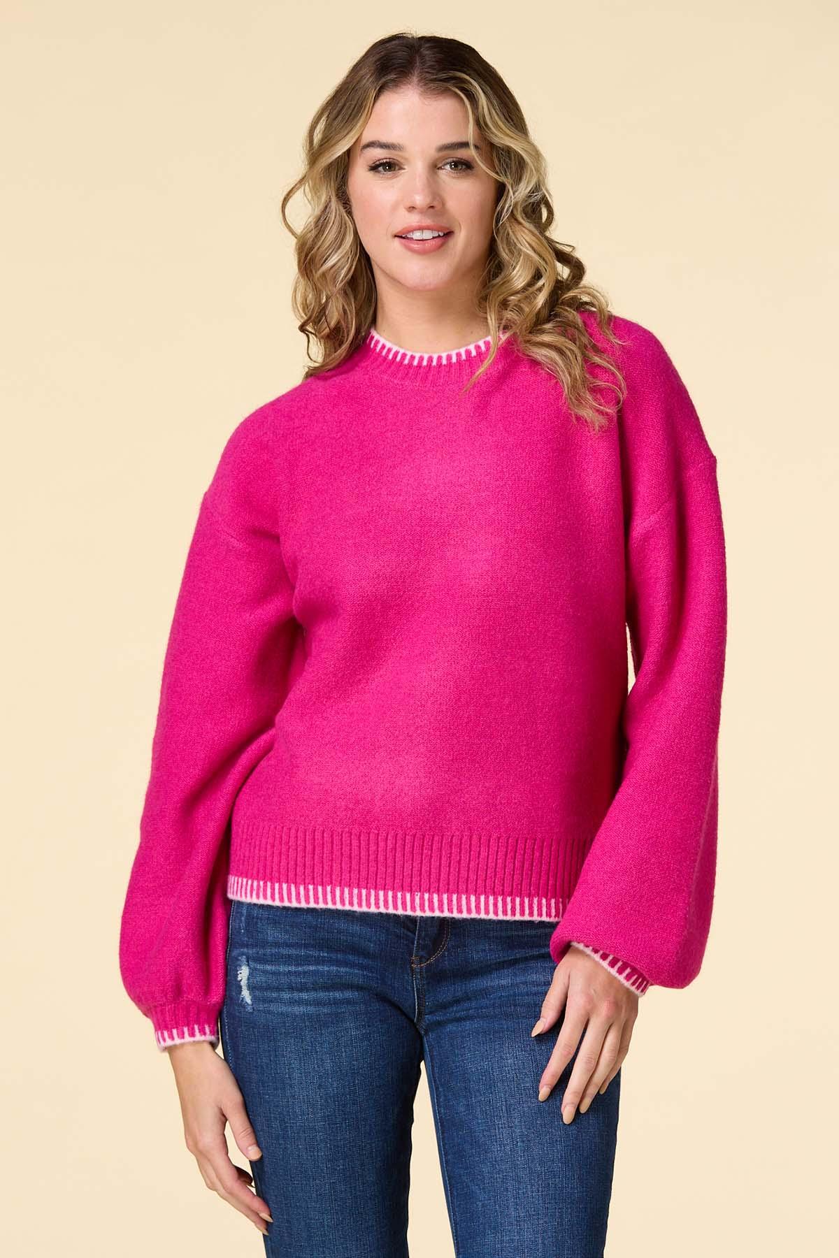 Versona pink about me sweater
