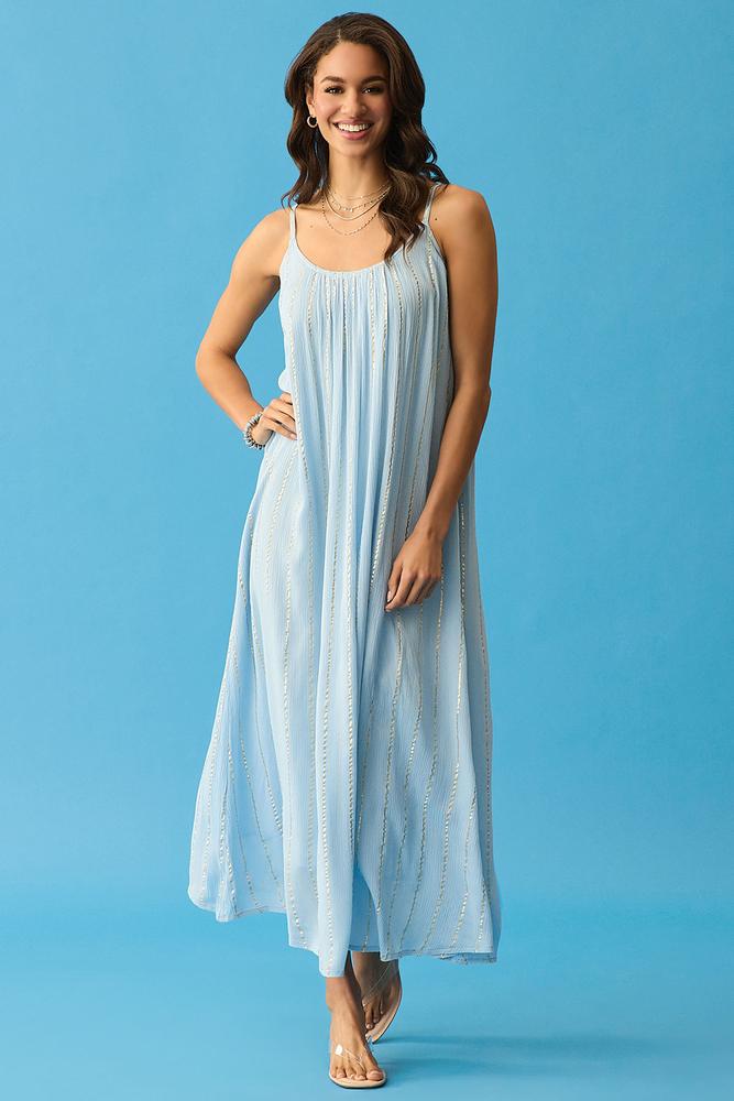 midi blue dress Petal and Pup Women's Amarie Midi Dress