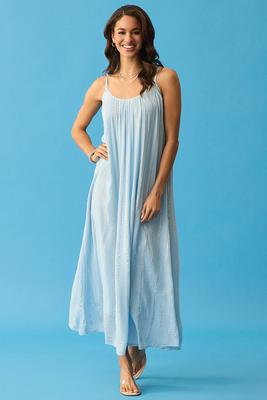 grey and blue prom dresses Light Blue Wrap Dress: Floral Maxi – Reistor main image 1