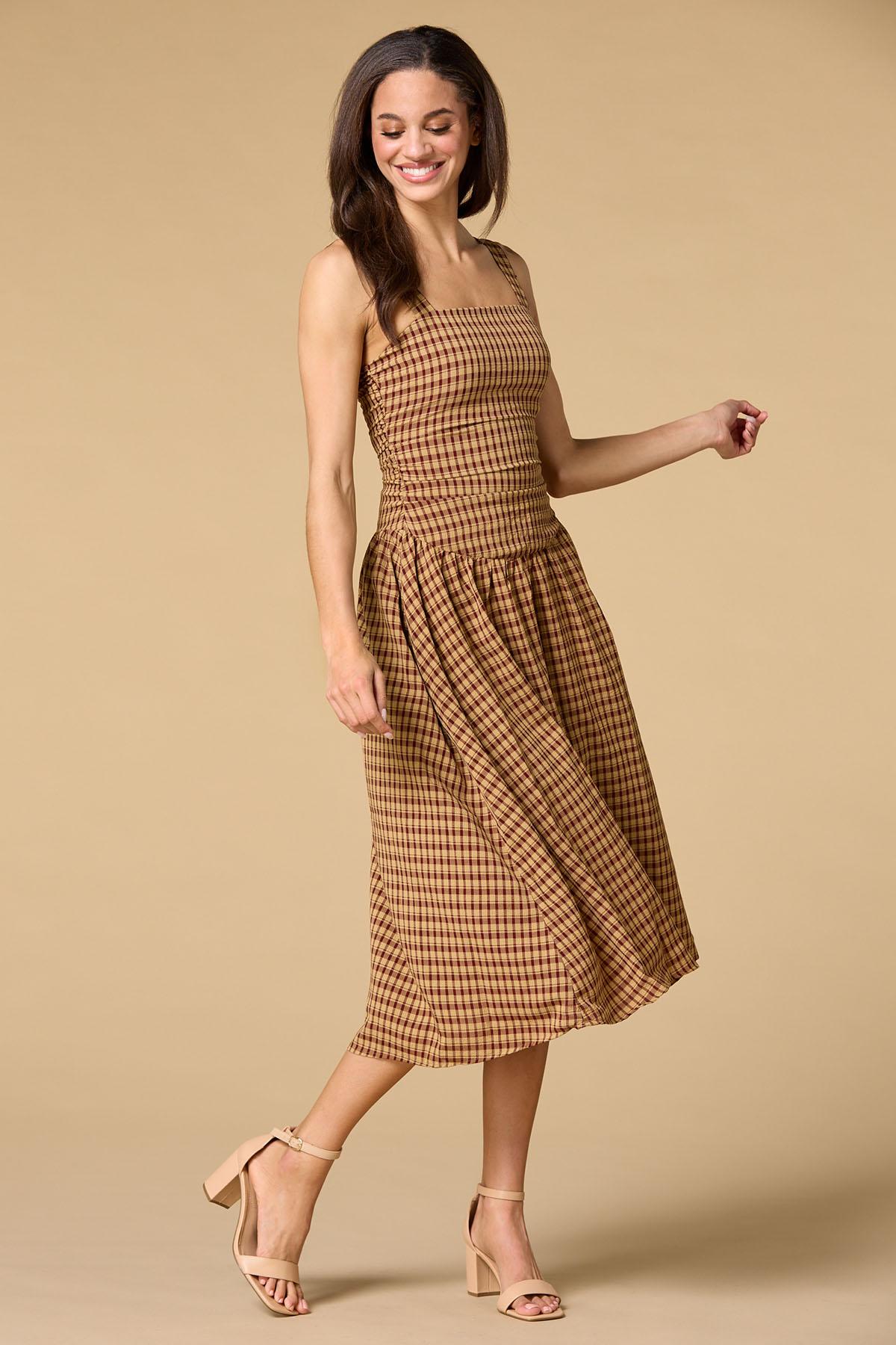 white christmas dresses Everly Crossback Midi Dress main image 1