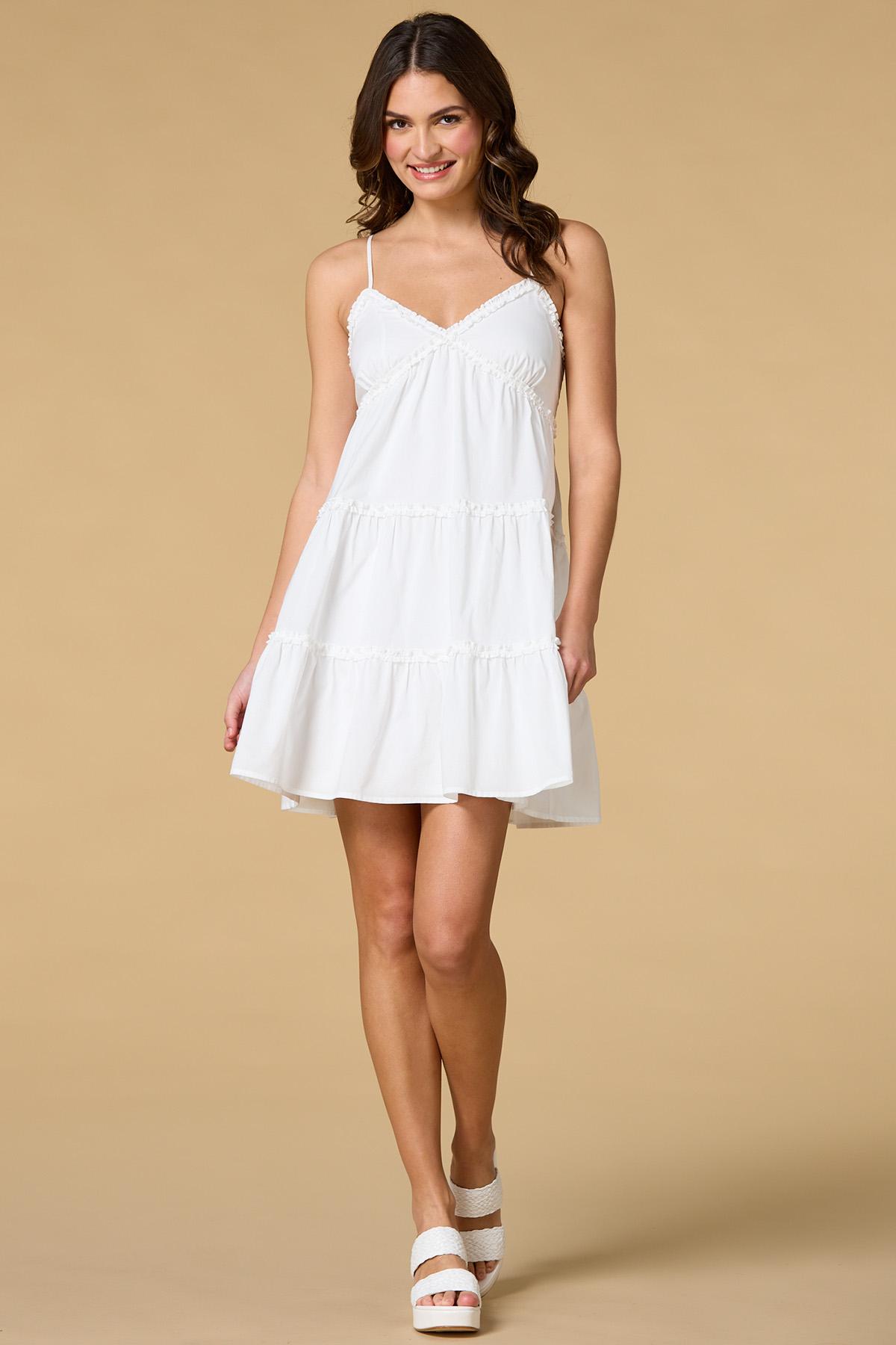 doll face mini dress - White doll face mini dress - White