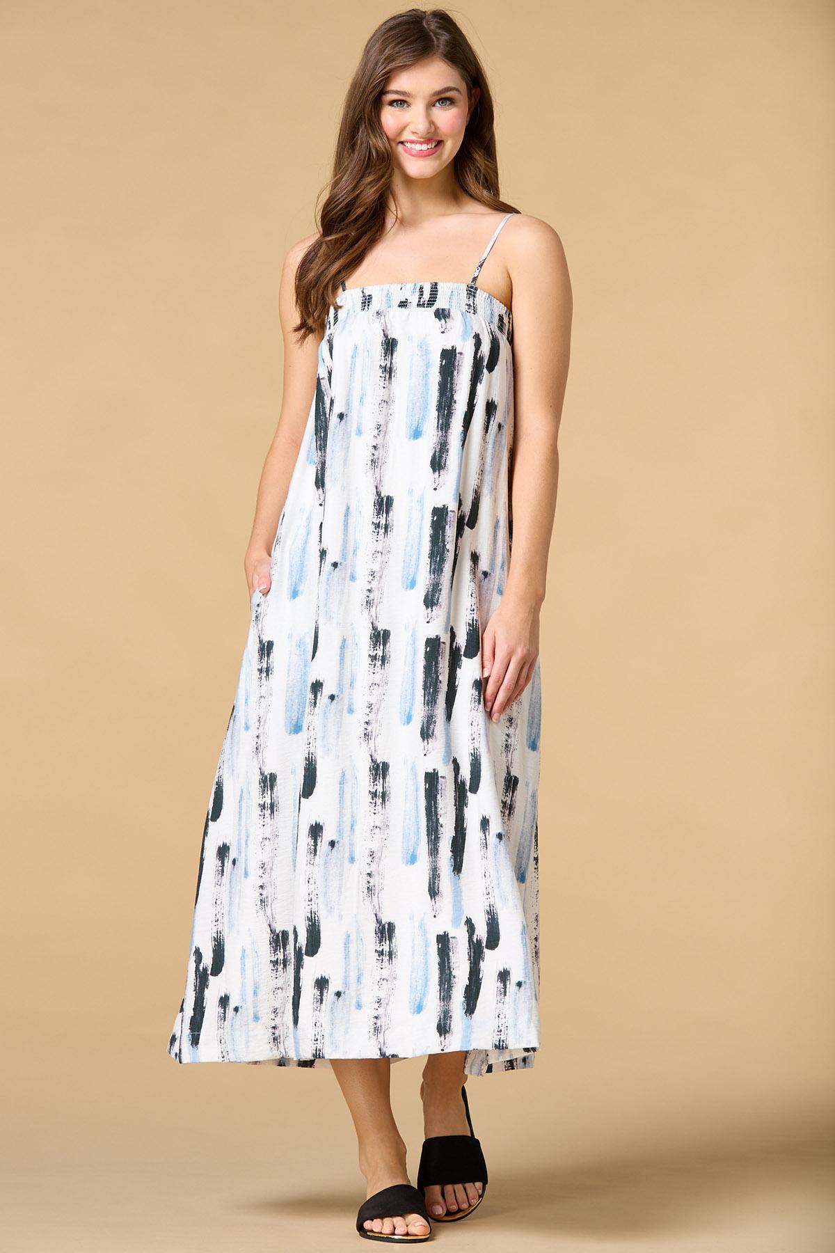 3/4 length sleeve maxi dress Point 3/4 Sleeve Maxi Dress