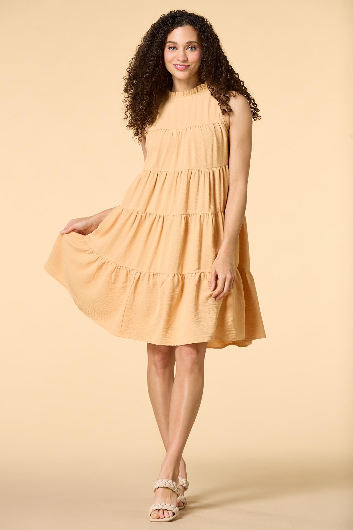 bright orange shift dress BOSS SLIM-FIT BUSINESS DRESS - Shift dress - bright orange/orange