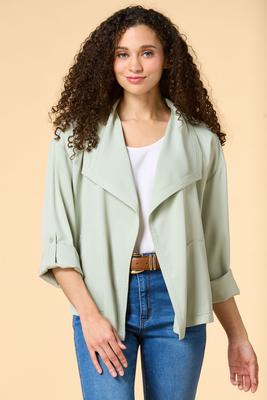 Veste Femme LES COPAINS En Viscose Rayonne - Taille L (46), Bleue, Occasion Très Bon état