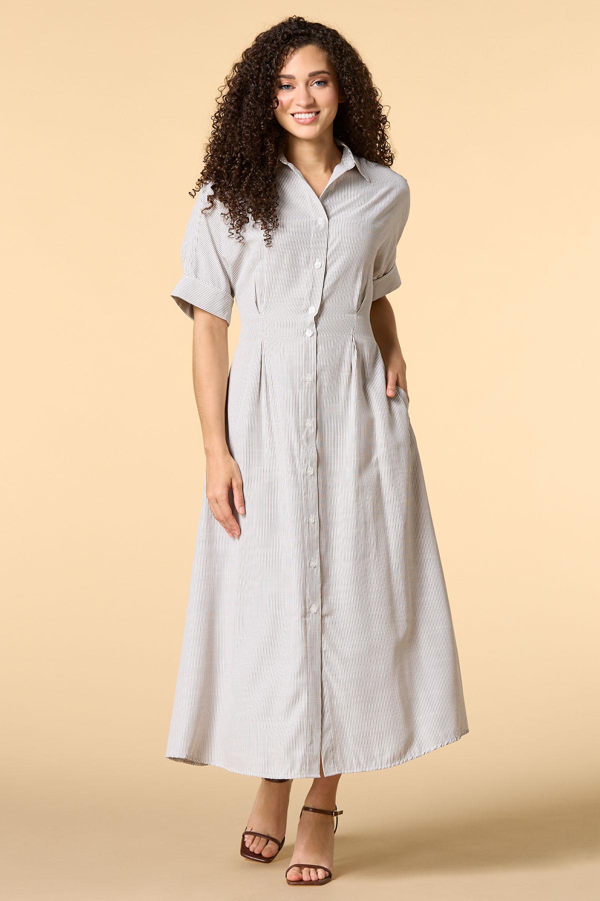 casual maxi dress for women Open-Back Pleated Pink Floral Summer Blush Pink Floral / Large Wear them in any season Women's Maxi & Midi Dresses