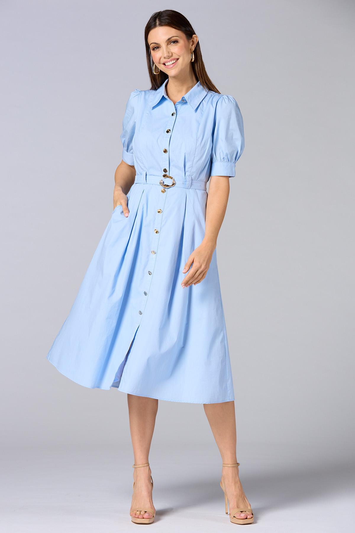 belted casual dress Kukoosong Women's Short Sleeve Shirt Dress, V-Neck Button Down Midi Dress, Summer Casual Belted Long Skirt Dress with Pockets Loose Fit, Size: 3XL,