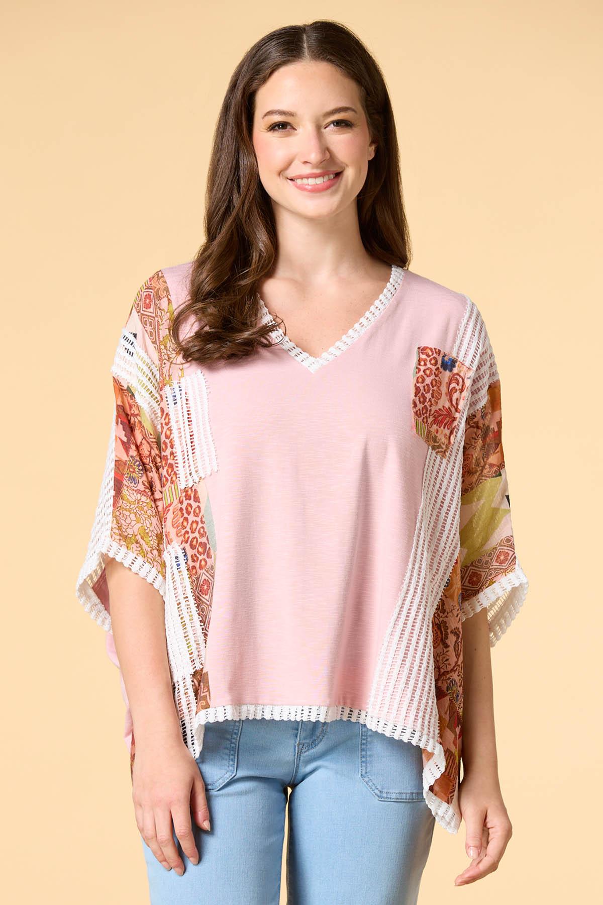 Versona | floral tapestry tunic top