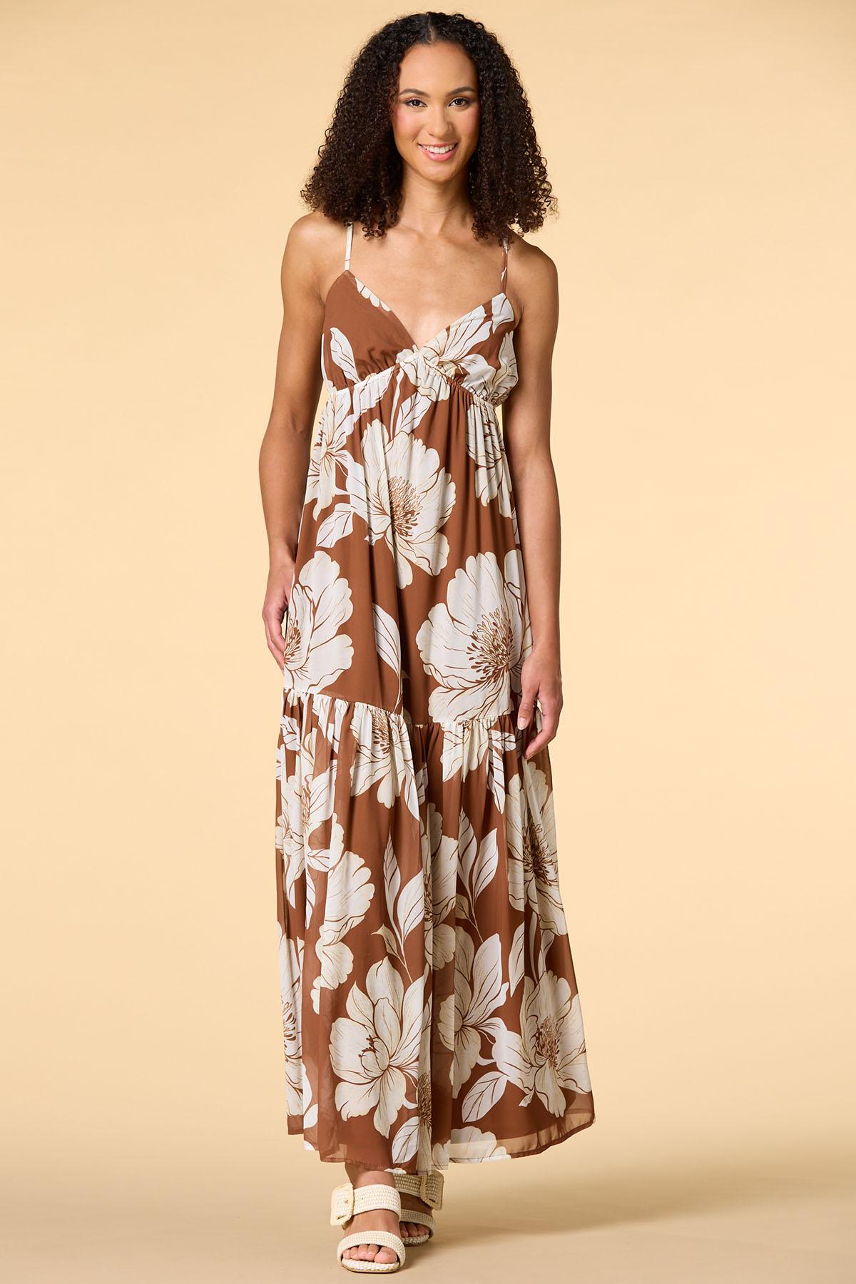 eartha floral maxi dress Eartha Floral Maxi Dress Blue Pink Multi DITS / M