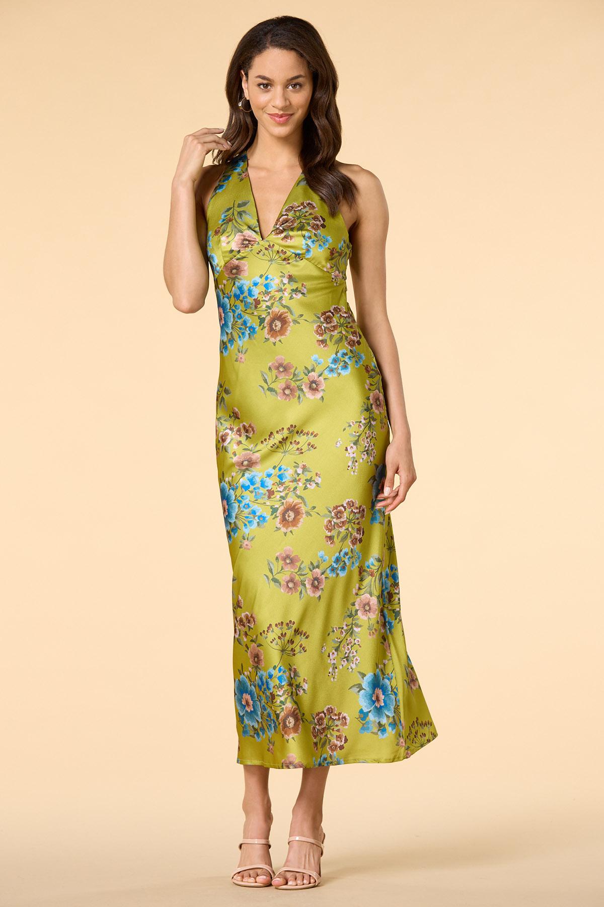 womens ivory maxi dress Solene