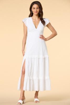 white christmas dresses Part of My Charm Ribbed Cutout Maxi Dress
