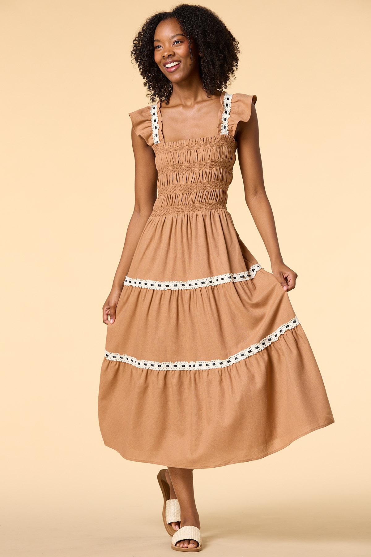 stitched embroidered dress 2 Piece Stitched Lawn Embroidered Dress, Peach color, LP-51 main image 0