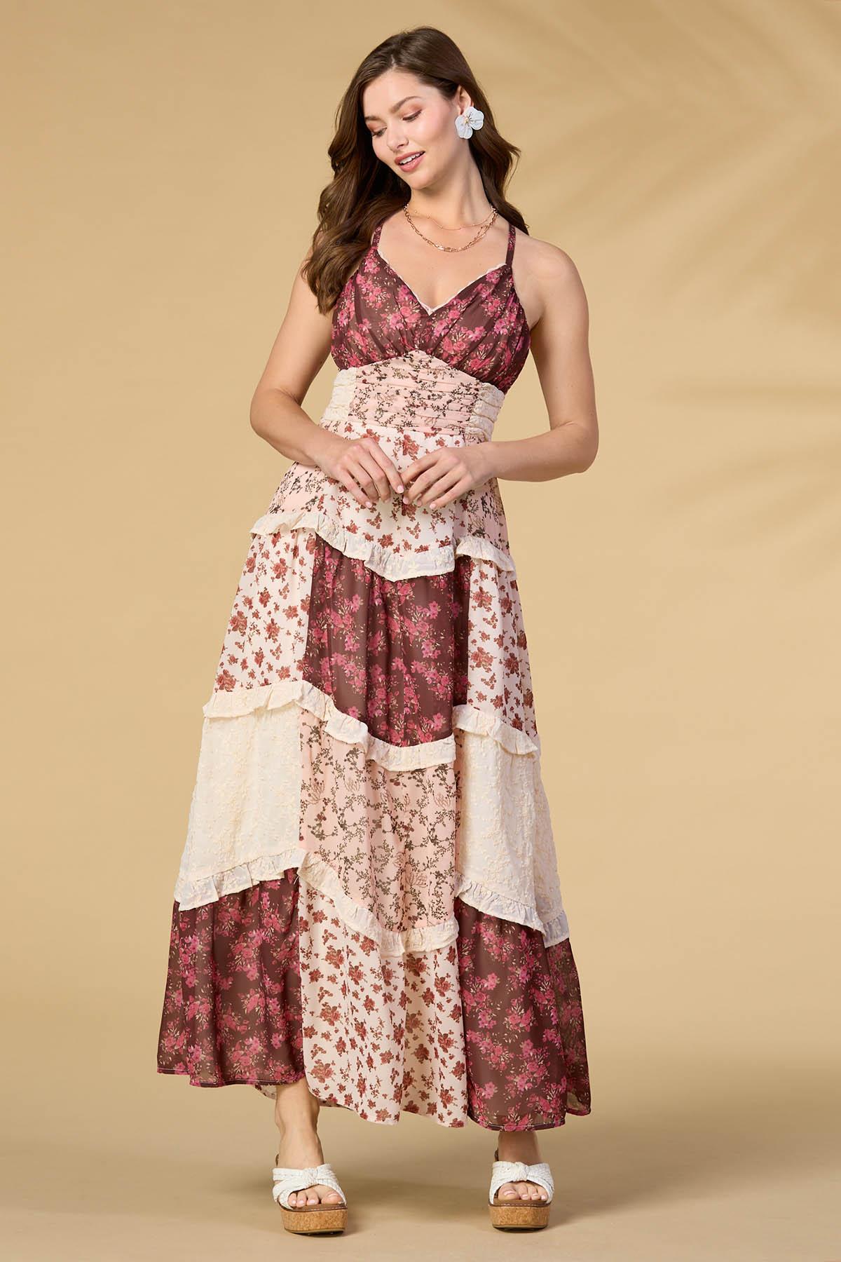 lovely maxi dresses Girls' Sweet Springtime Ruffle Maxi Dress Size: 3T Toddler By Mila & Rose