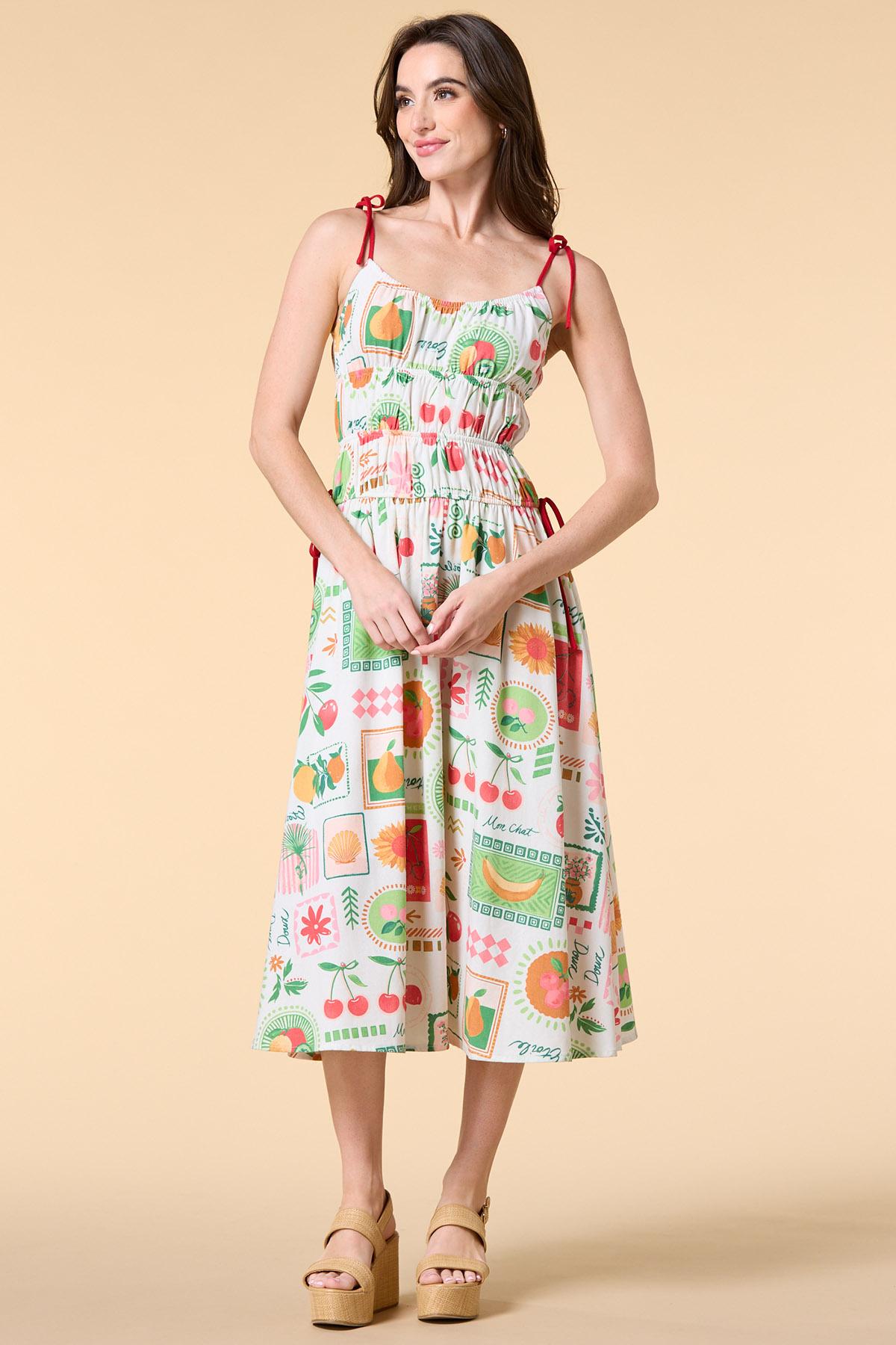 Pretty Passion Fruit Midi Dress
