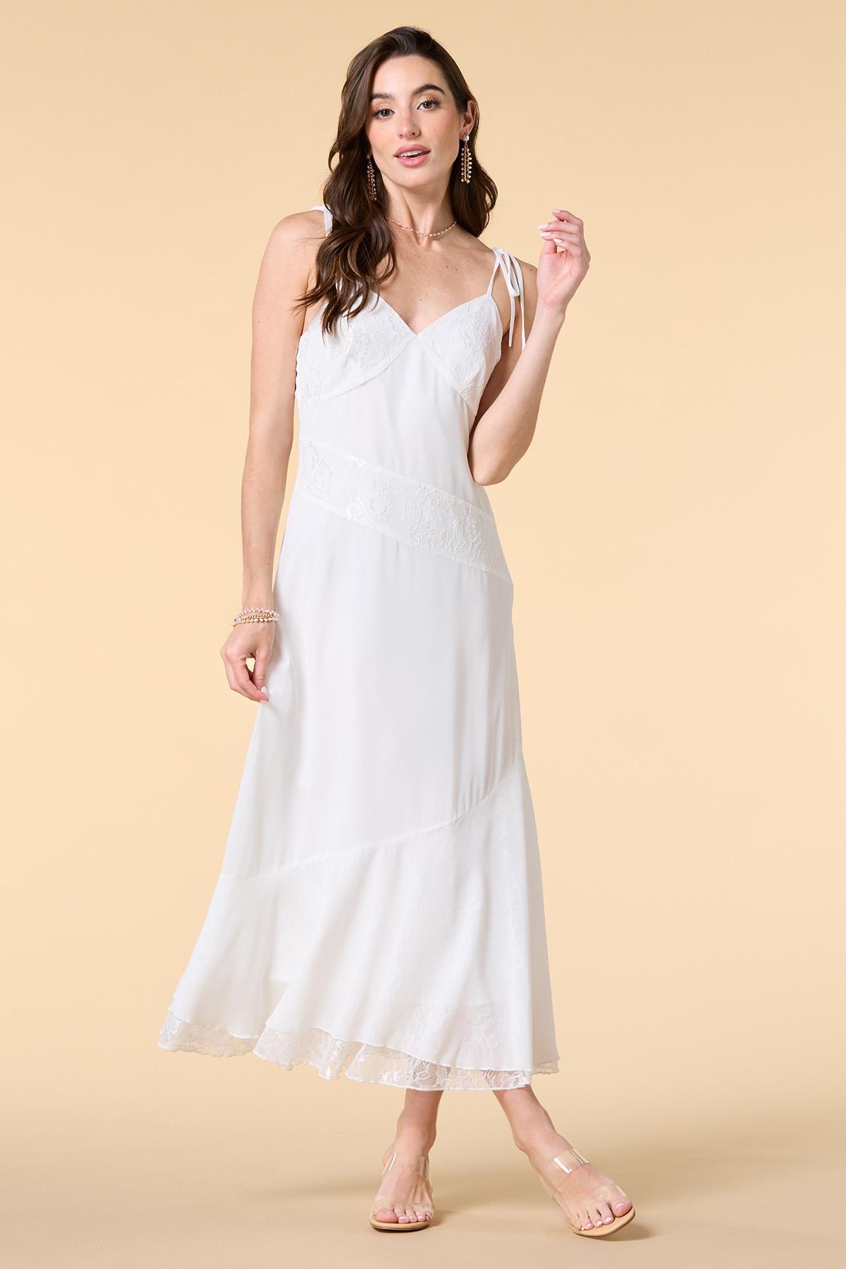 forever and always white lace maxi dress Versona