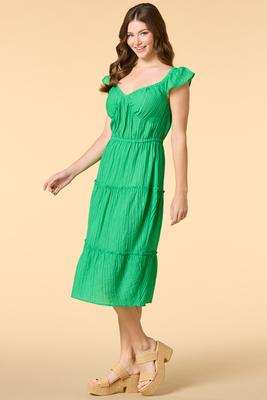 green dress boutique Ella Sage Off Shoulder Formal Maxi Dress - 16