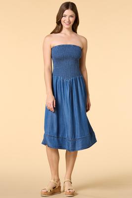 sleeveless mikado fit & flare midi dress Blue Sleeveless Mikado Fit And Flare Midi Dress With V-Back