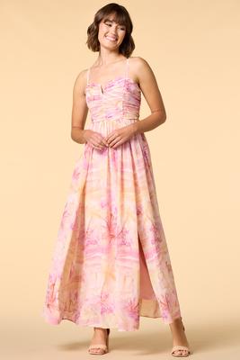 shiny gold dress Adina Gold Glossy Asymmetrical Ruched Gown, M / Gold