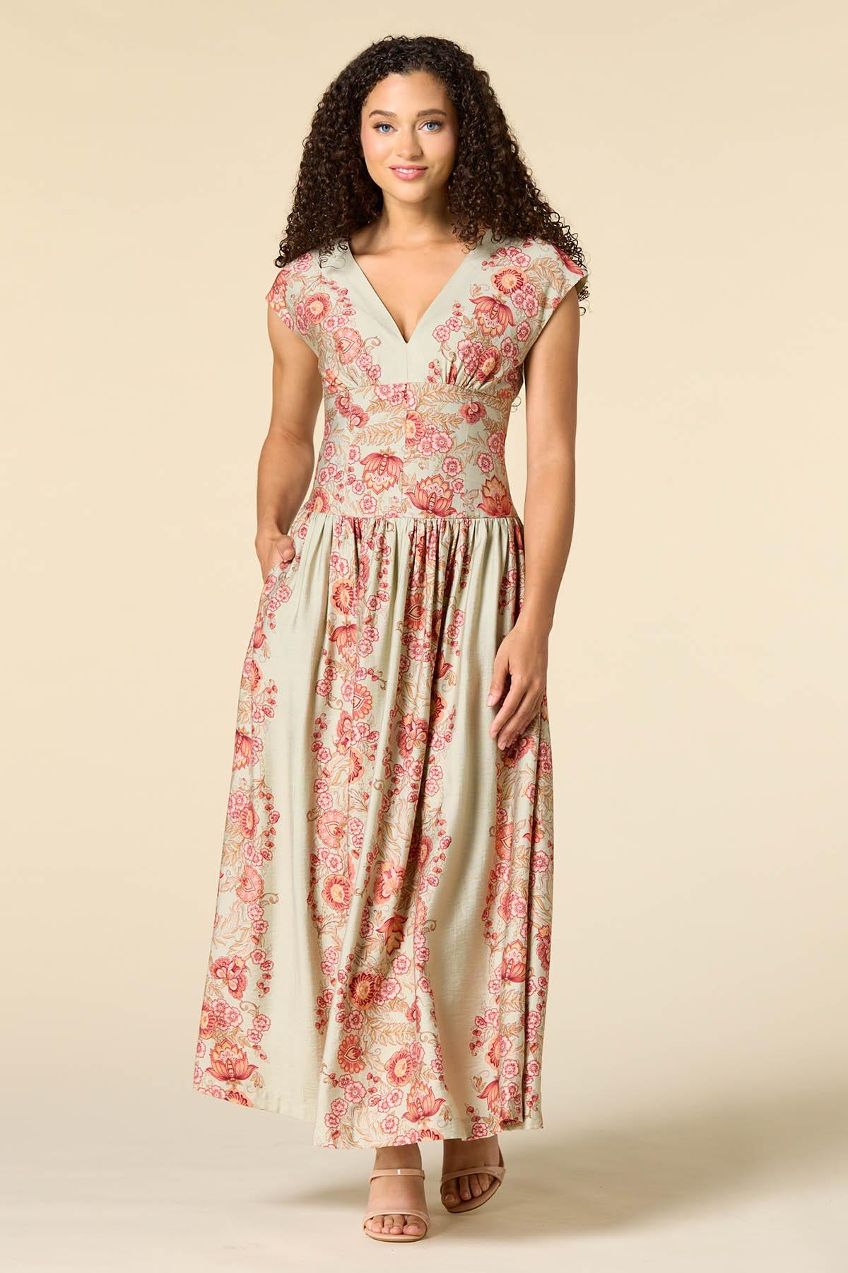 isabel marant cream dress ALBINI Woman ecru Size:48 - Made-to-Order no-returns:2026-07-15_2028-08-09 perfect for sunny days Intricate Abstract Pattern Nude