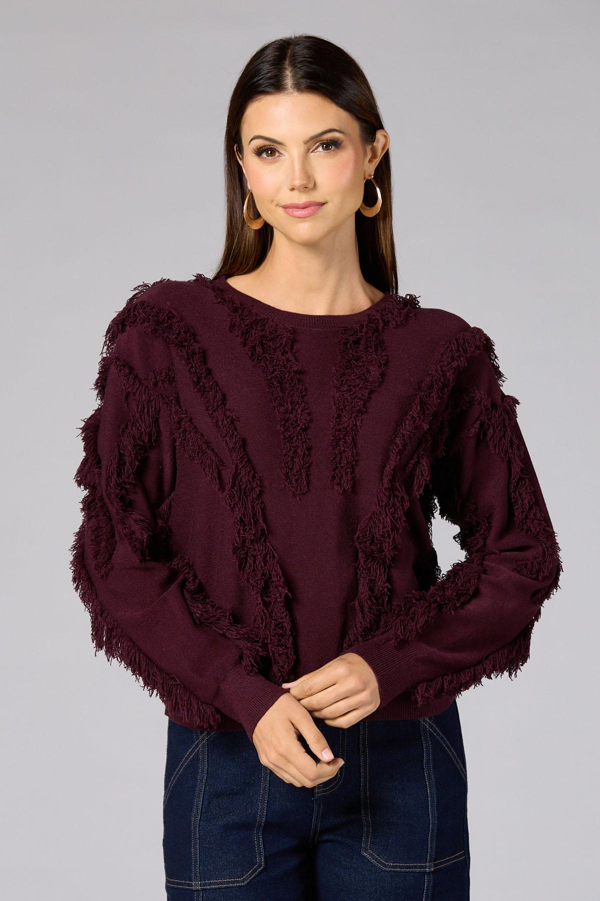 Versona | cache fringe pullover