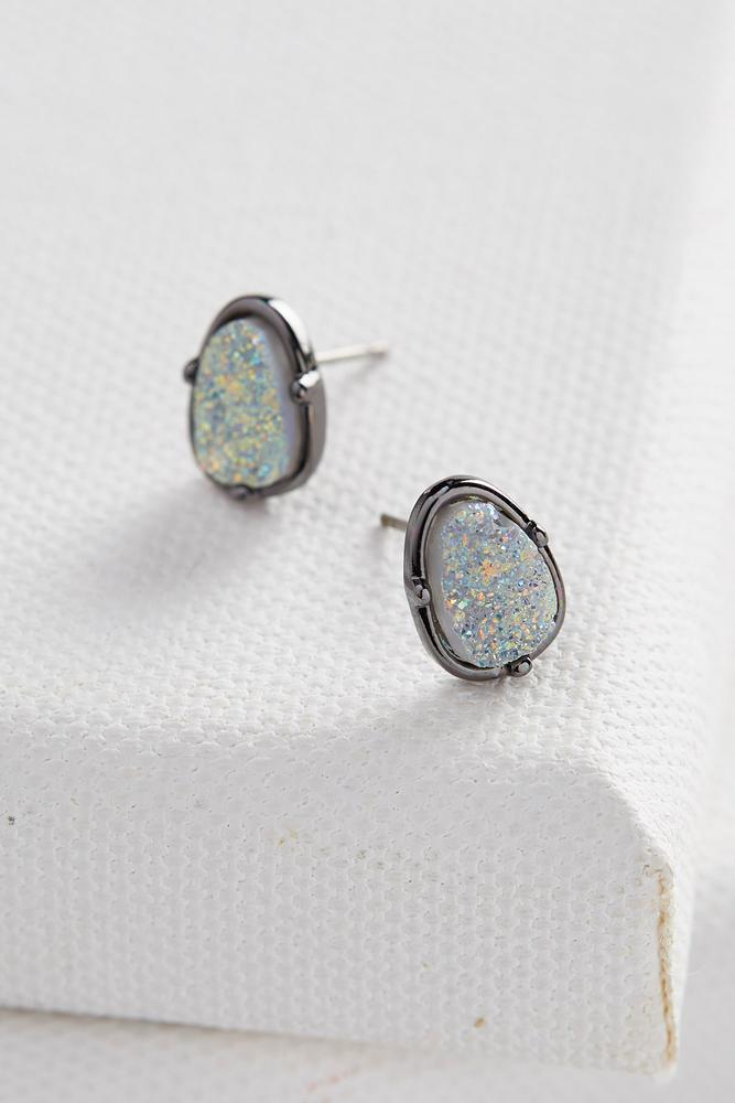 Druzy Stone Stud Earrings