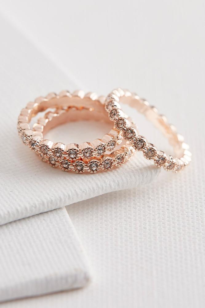 Pave Ring Set