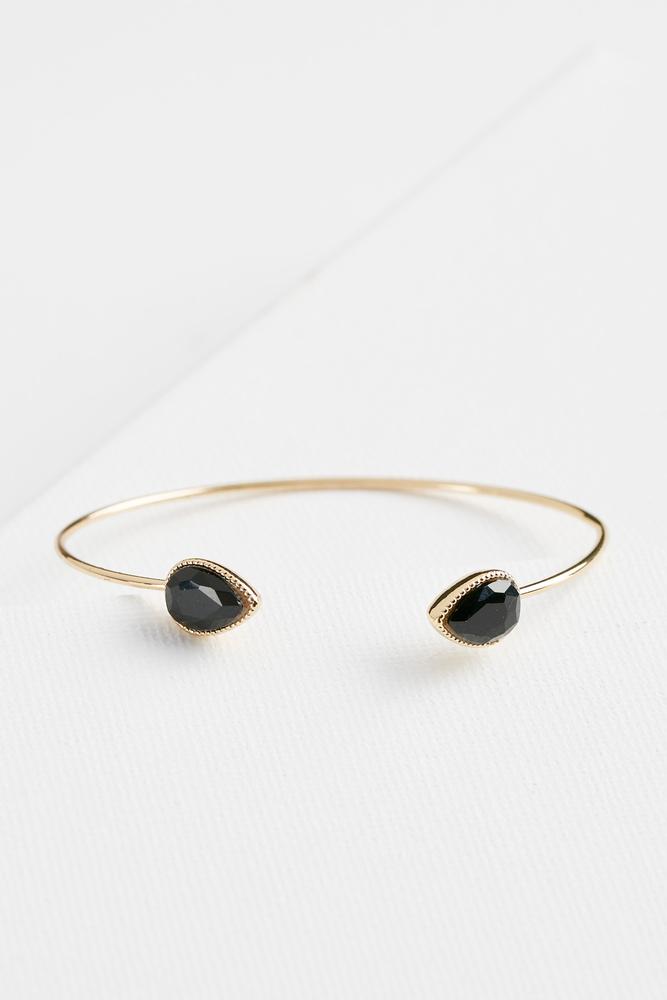 Dainty Stone Cuff Bracelet