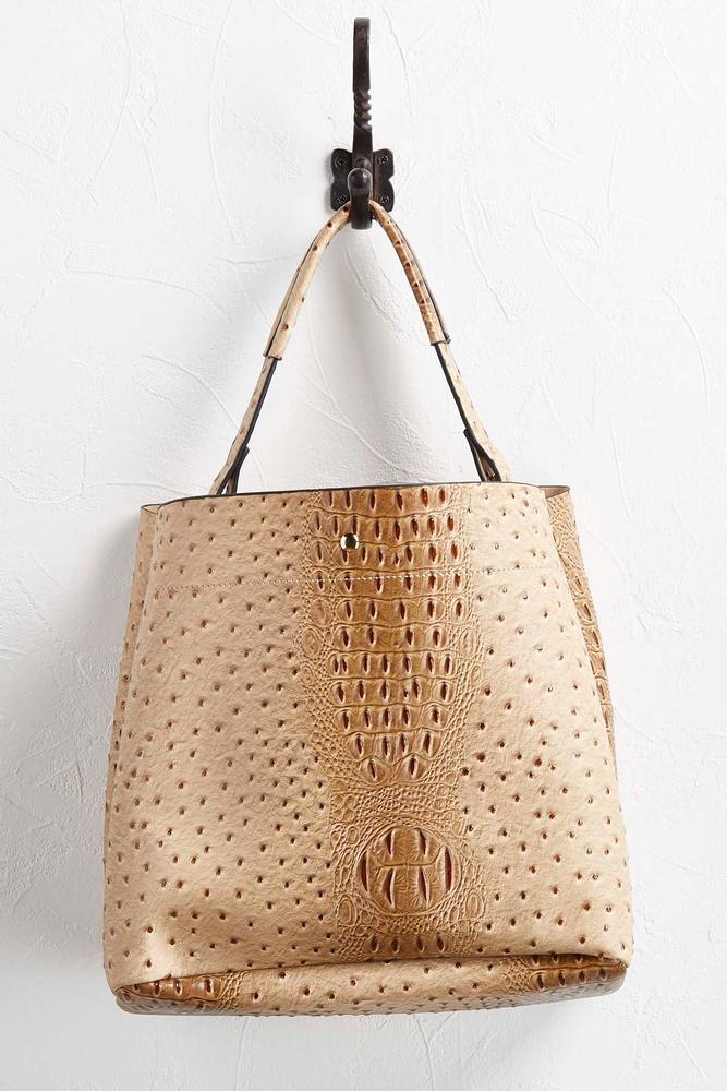 Ostrich Bag In Bag Hobo