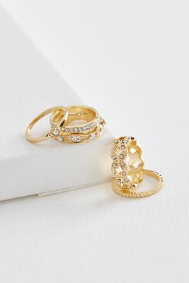 rhinestone ring set