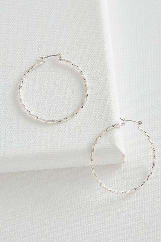 Textured Hoop Earrings